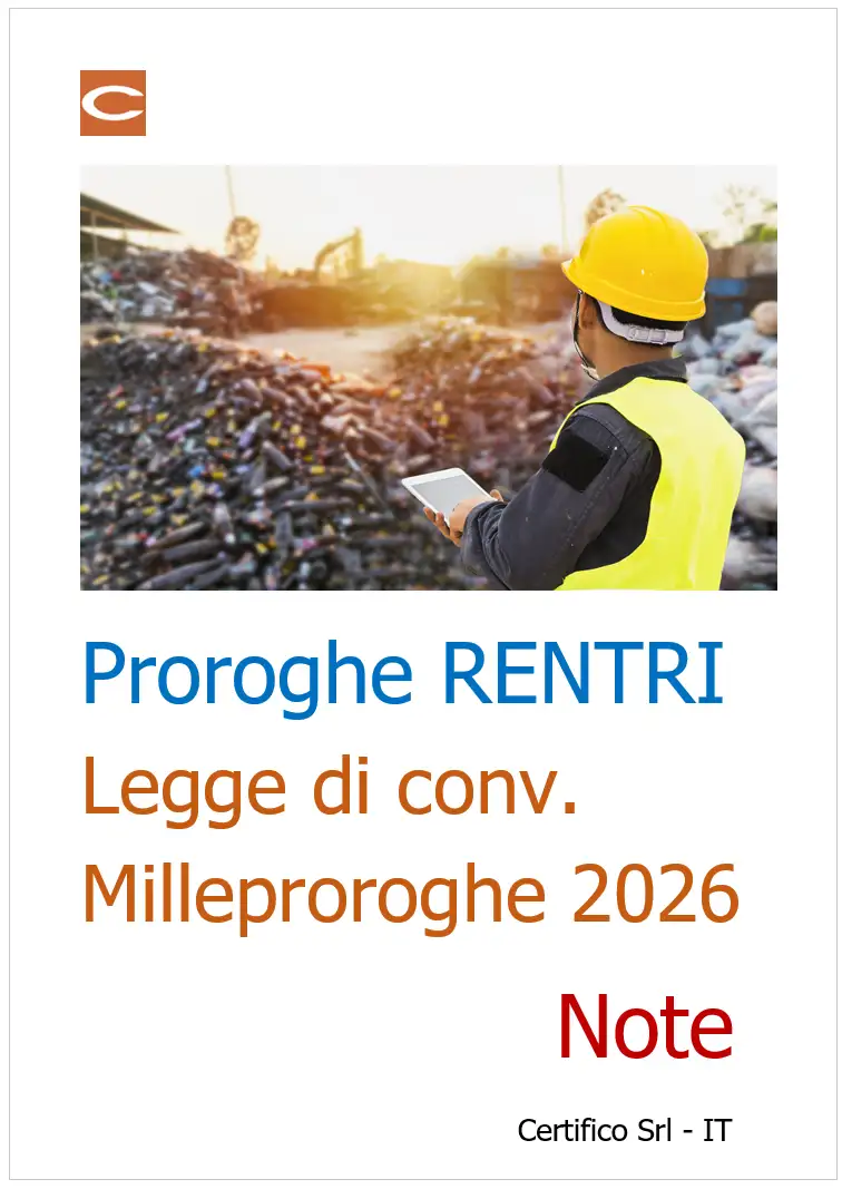 Proroghe RENTRI | Legge di conv. Milleproroghe 2026